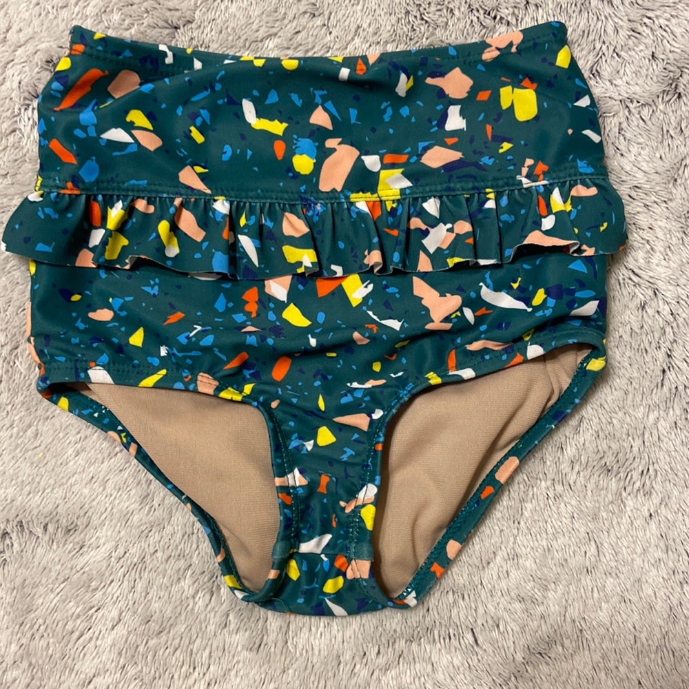 Kortni Jeane terrazzo mini mid ruffle bottoms size 2/3